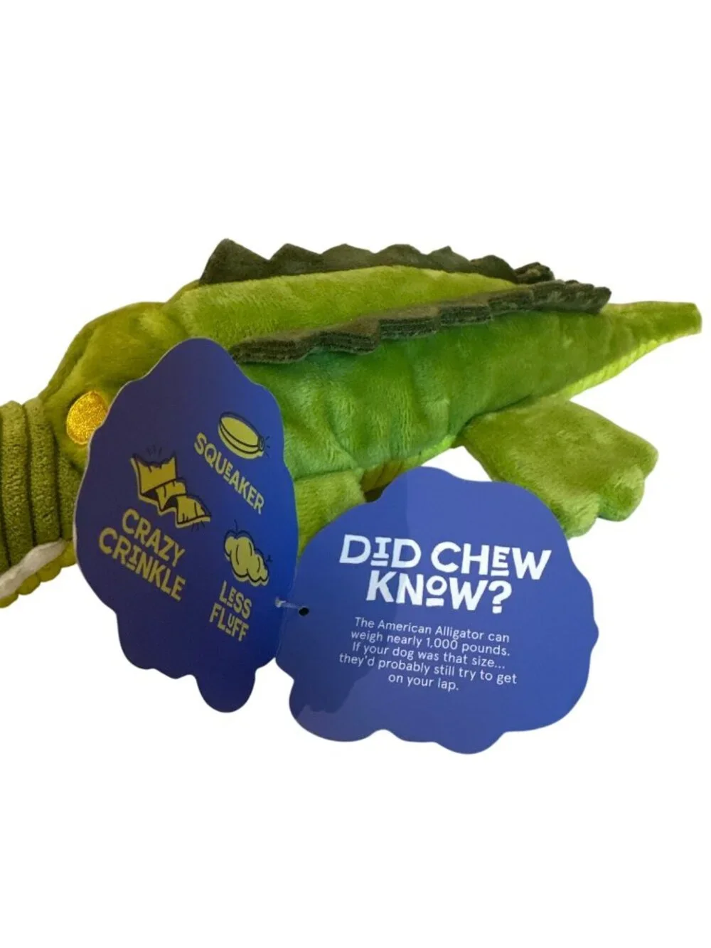 New Bark Box “ Al Legator “ Dog Toy Ocean Alligator Crocodile Medium Size